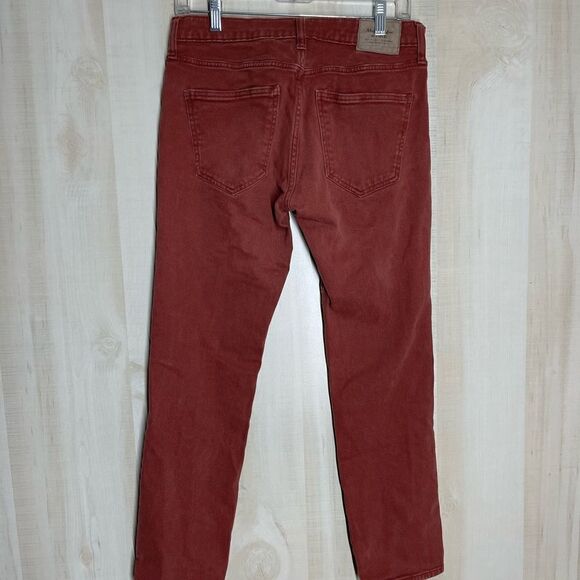 Abercrombie and Fitch red rust color skinny jeans,‎ size 29 - Picture 14 of 16